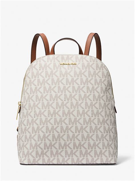 michael kors cindy lochmuster|Cindy Large Signature Logo Backpack .